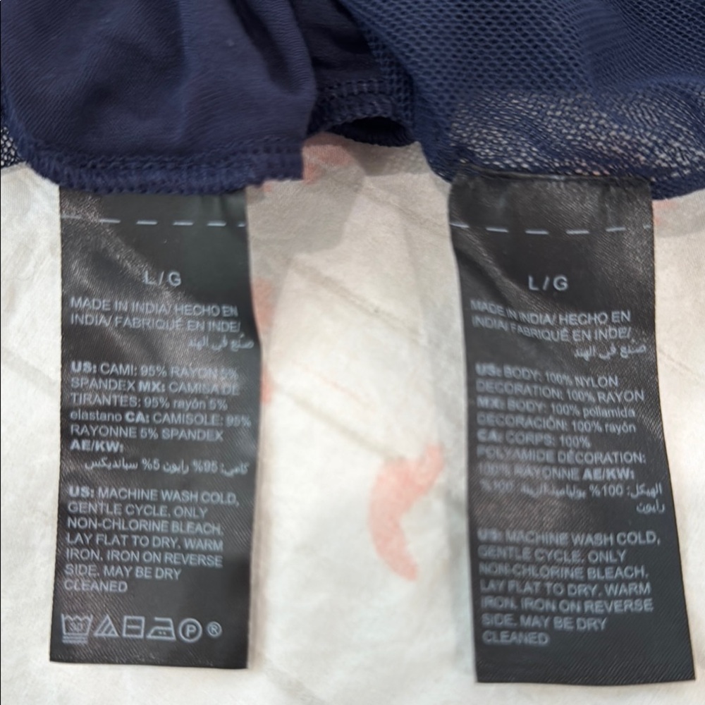 Elegant Navy Sheer Blouse - Picture 9 of 10